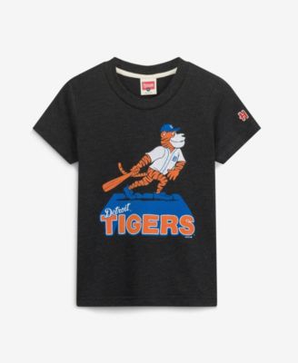 Big Boys and Girls Charcoal Detroit Tigers Mascot Tri-Blend T-Shirt
