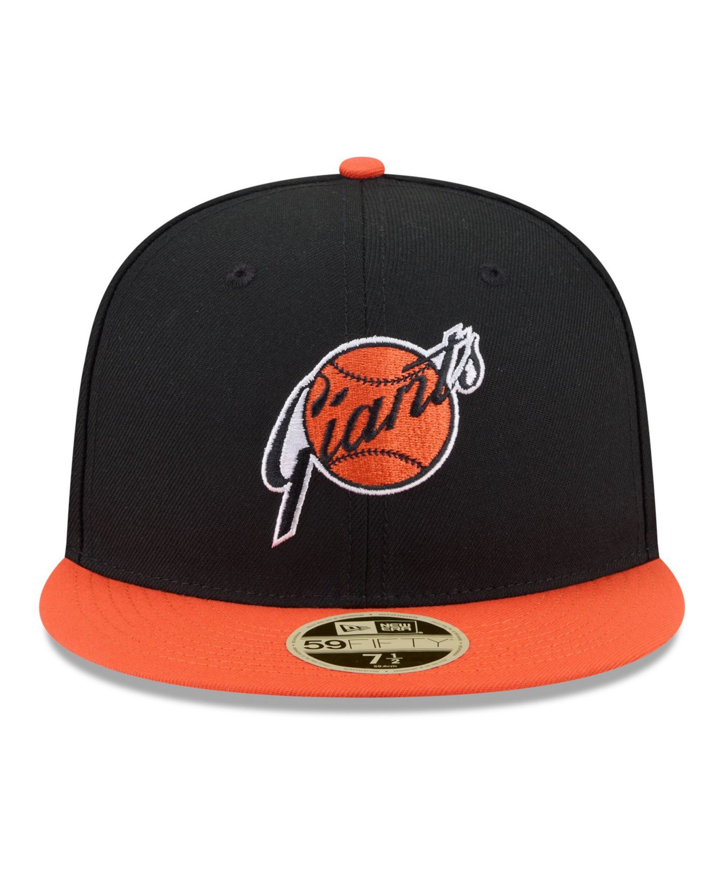 Мужская кепка New Era Black/Orange San Francisco Giants 2026 Baseball Hall of Fame 59FIFTY Fitted Hat — фото 2