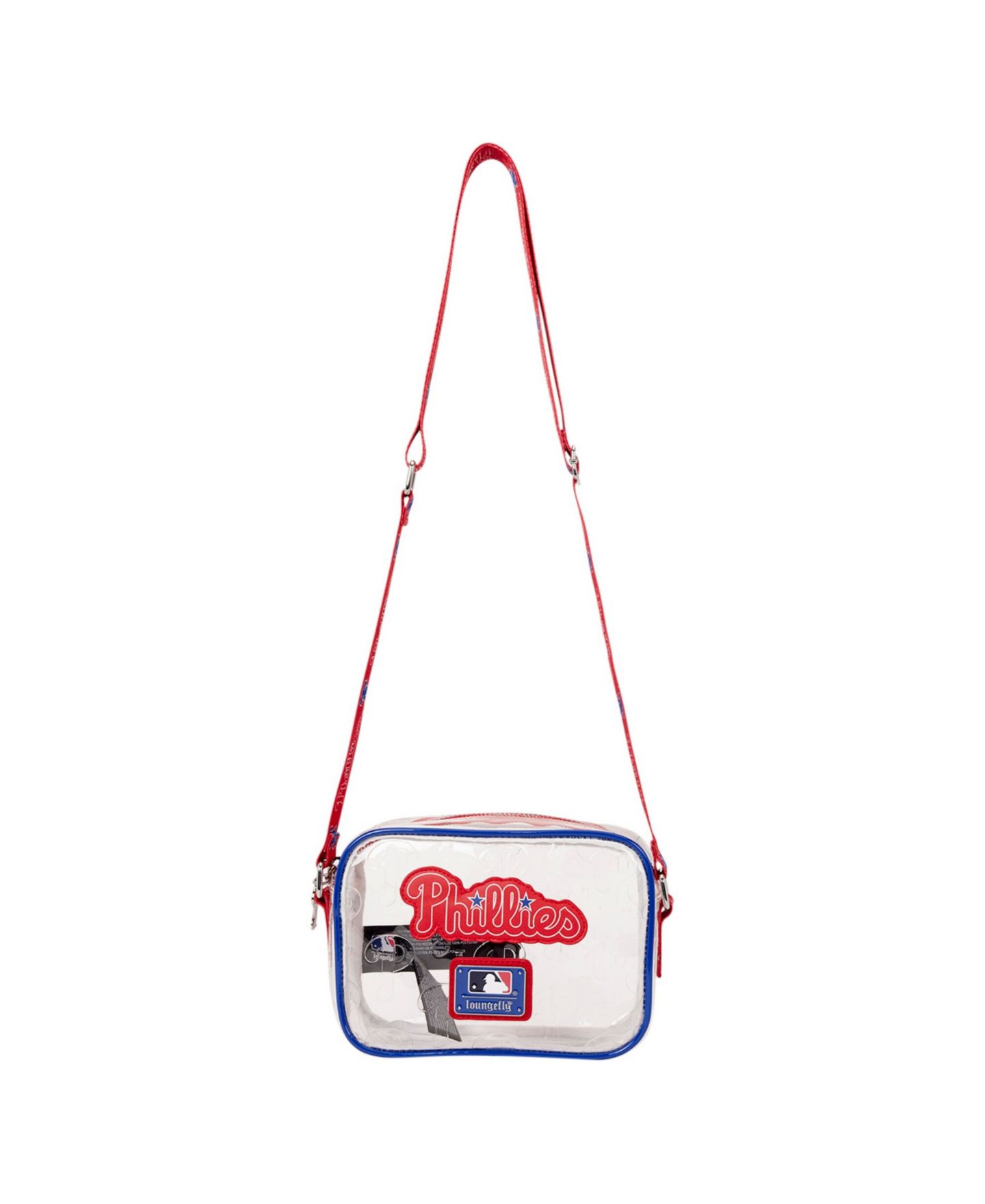 Женская сумка Loungefly Philadelphia Phillies Clear All Over Logo Crossbody — фото 4