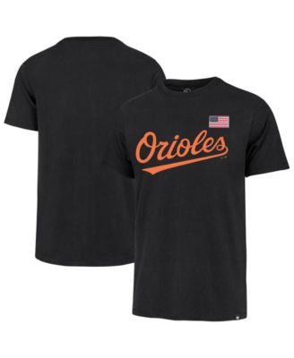 Men's Black Baltimore Orioles Heritage U.S. Flag T-Shirt