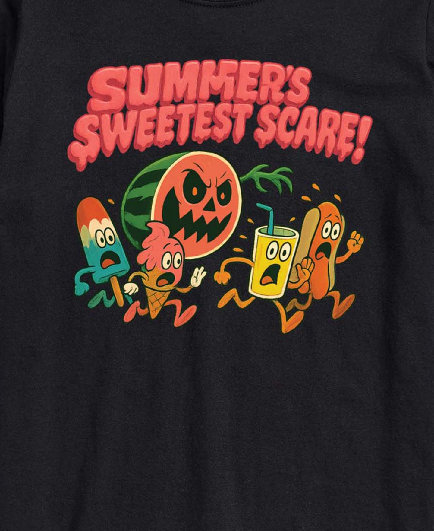 Мужская футболка AIRWAVES Instant Message Summers Sweetest Scare Graphic, цвет: Чёрный — фото 3