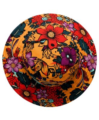 KENID AMANI SUNSETTA Wide-Brim Satin-Lined Ankara Sun Hat