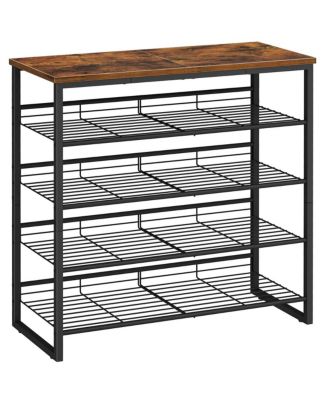 Entryway 5-Tier Adjustable Shoe Rack Holds 16-20 Pairs