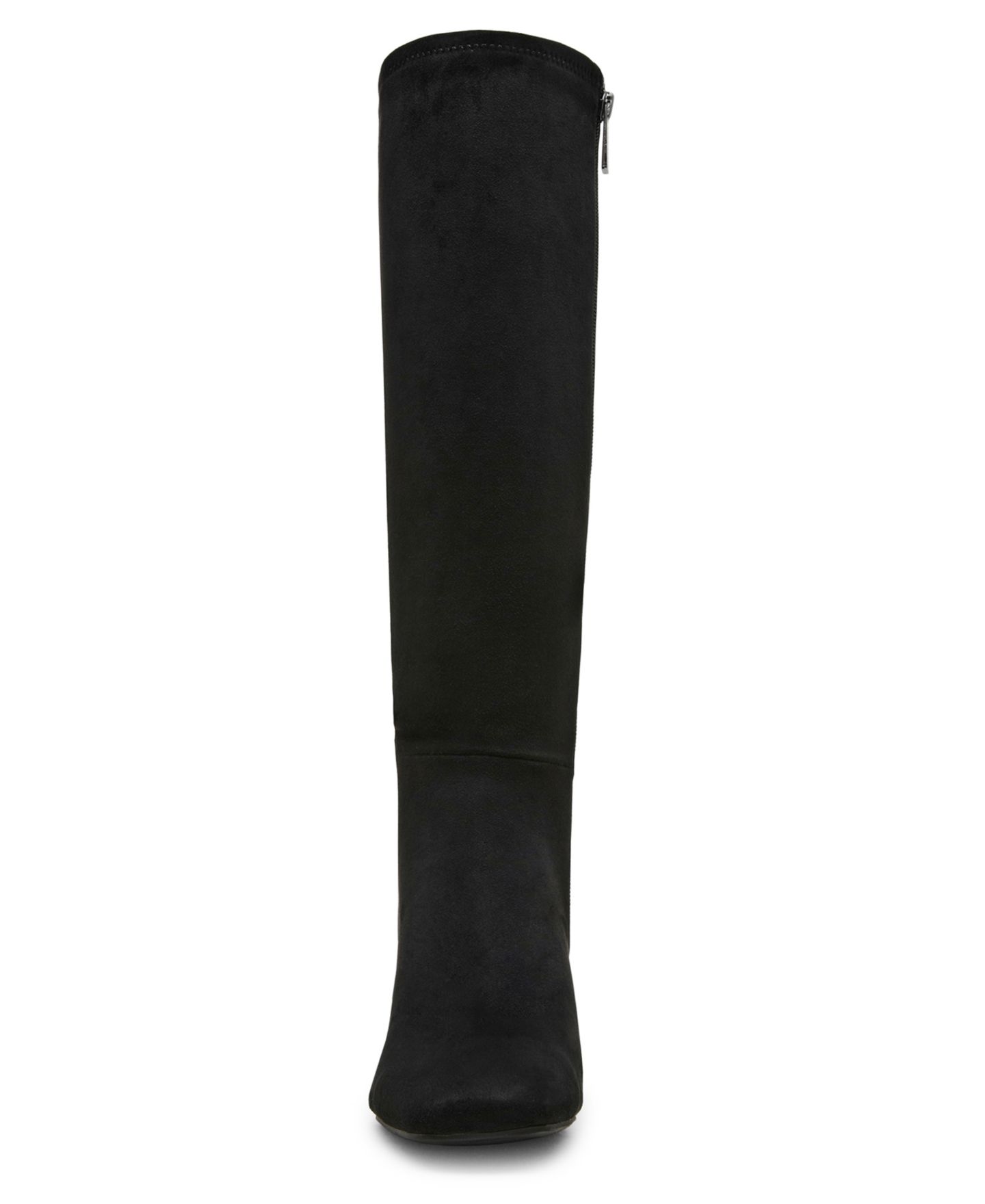 Женские ботинки Anne Klein Lory Block Heel Tall, цвет: Чёрный замшевый — фото 8
