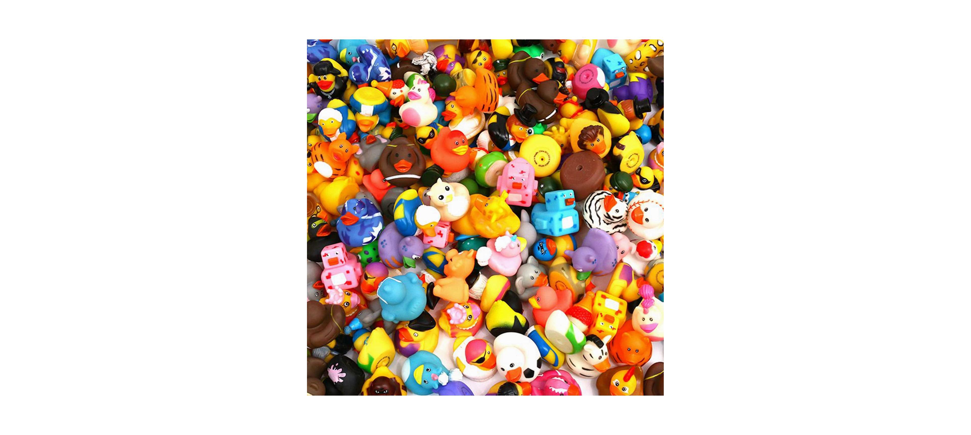 Gnuadz 200Pack Rubber Duck Bath Toy Party Favors 50 Styles