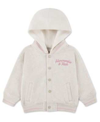 Toddler Girls' 2T-5T Logo Varsity Fleece Bomber Jacket