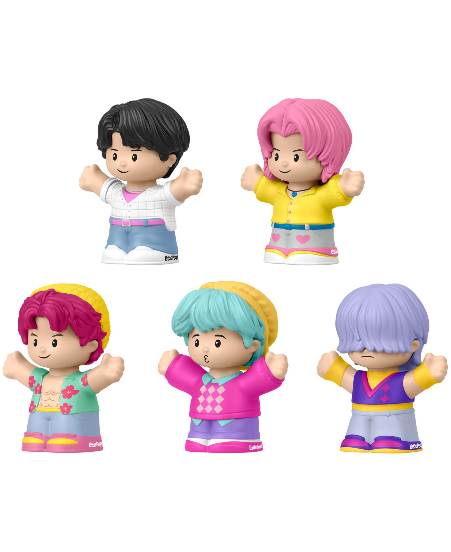 Детские фигурки Little People KPop Demon Hunters: Saja Boys Special Edition Netflix 5-Piece Action Figure Set — фото 4