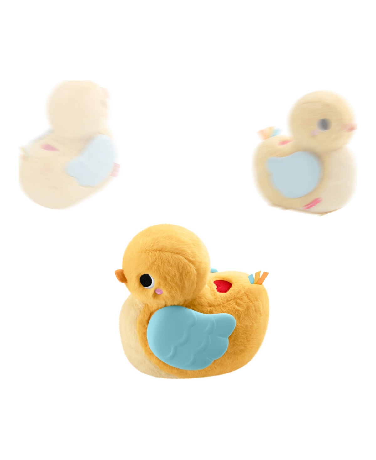 Fisher Price 4-in-1 Cuddle and Crawl Duck, Baby Musical Tummy Time and Crawling Plush Toy, Ages Birth+