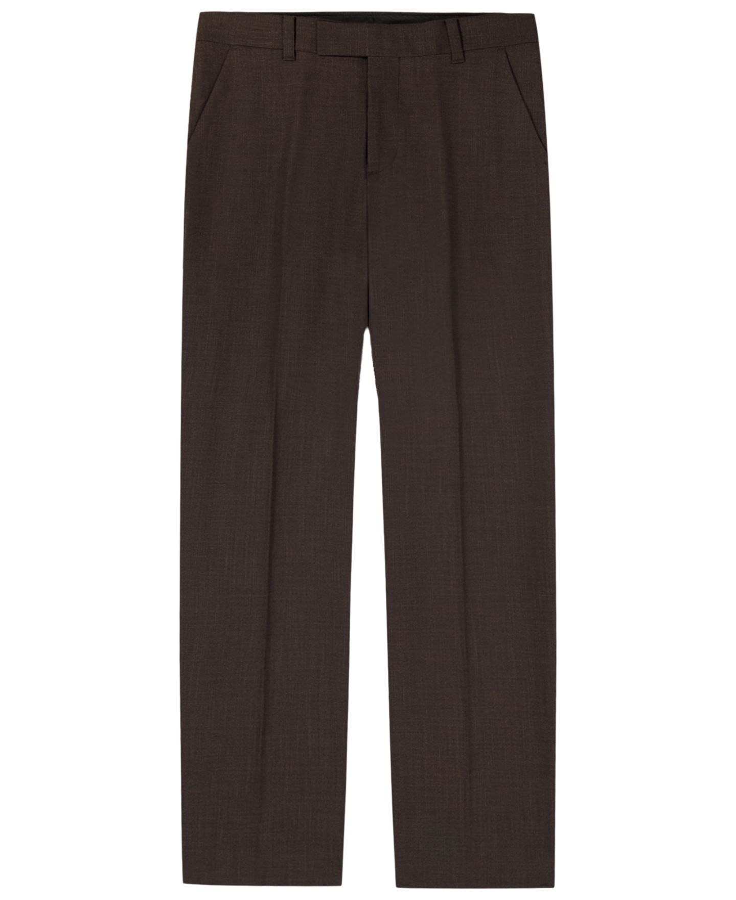 Брюки Calvin Klein Stretch Refined Sharskin Pants для мальчиков, цвет: Тёмный коричневый — фото 1