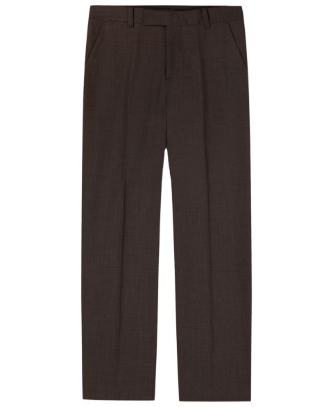 Брюки Calvin Klein Stretch Refined Sharskin Pants для мальчиков, цвет: Тёмный коричневый