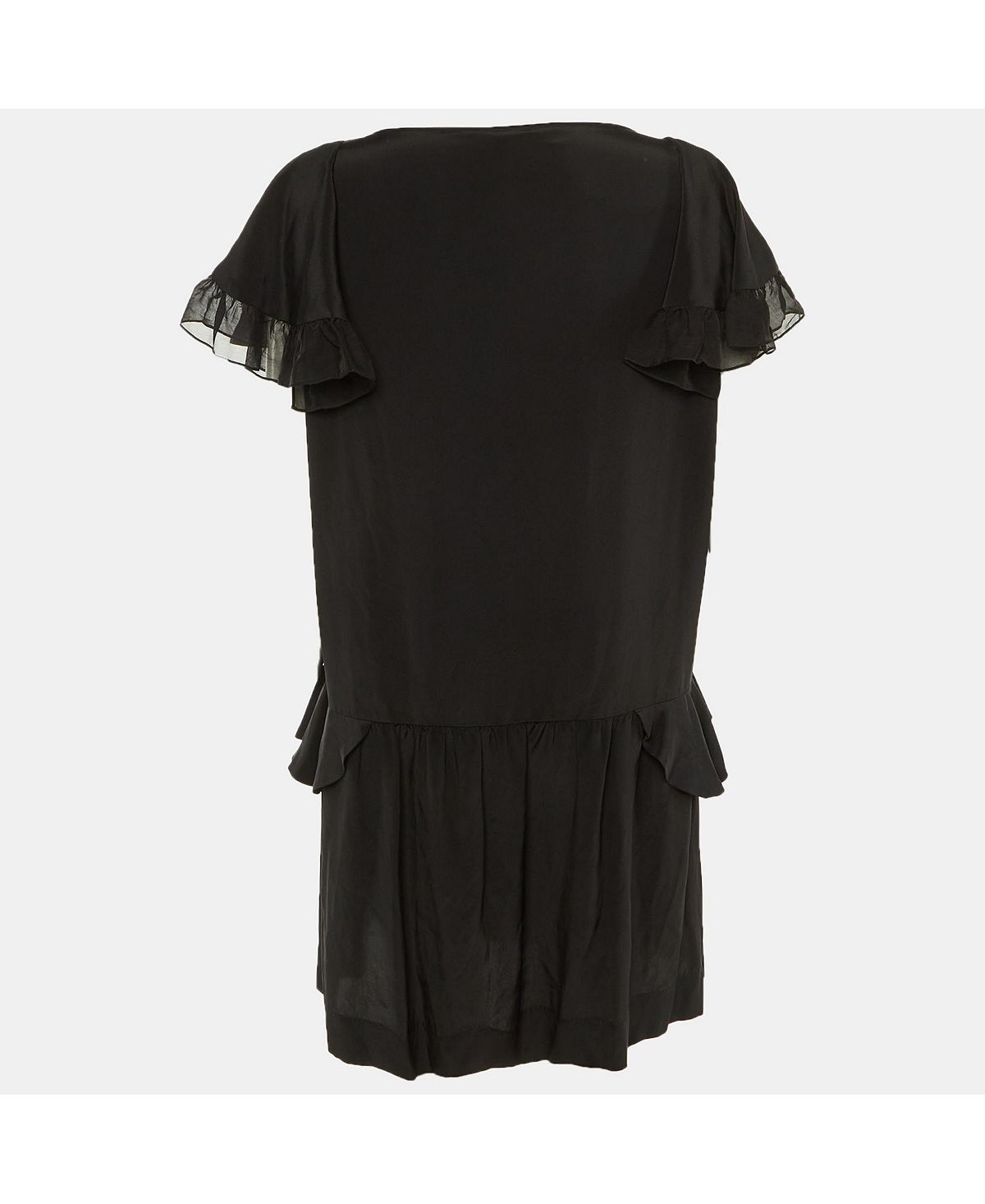 Pre-Owned Stella Mccartney Women's Silk Frill Detail Mini Dress view 2 — MAYCSS fashion products
