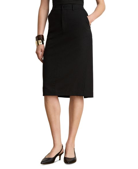Женская юбка Lauren Ralph Lauren Back Vent Pencil, цвет: Чёрный