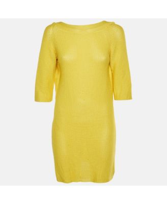 Pre-Owned HERMES Women's Pre-Owned Hermes Silk Textured Knit Mini Dress