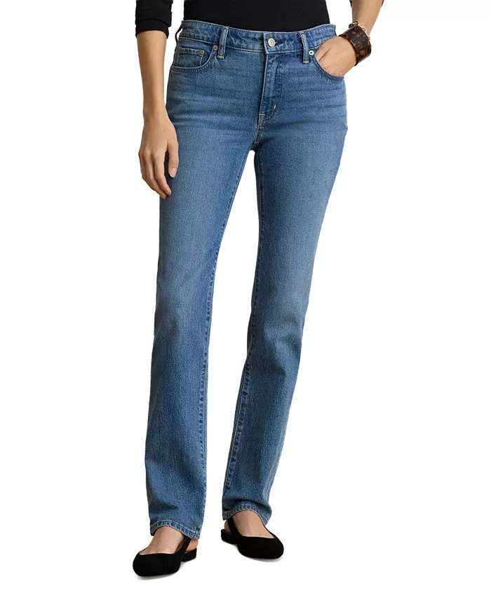 Women's Mid-Rise Slim Straight Jeans - thumbnail 3
