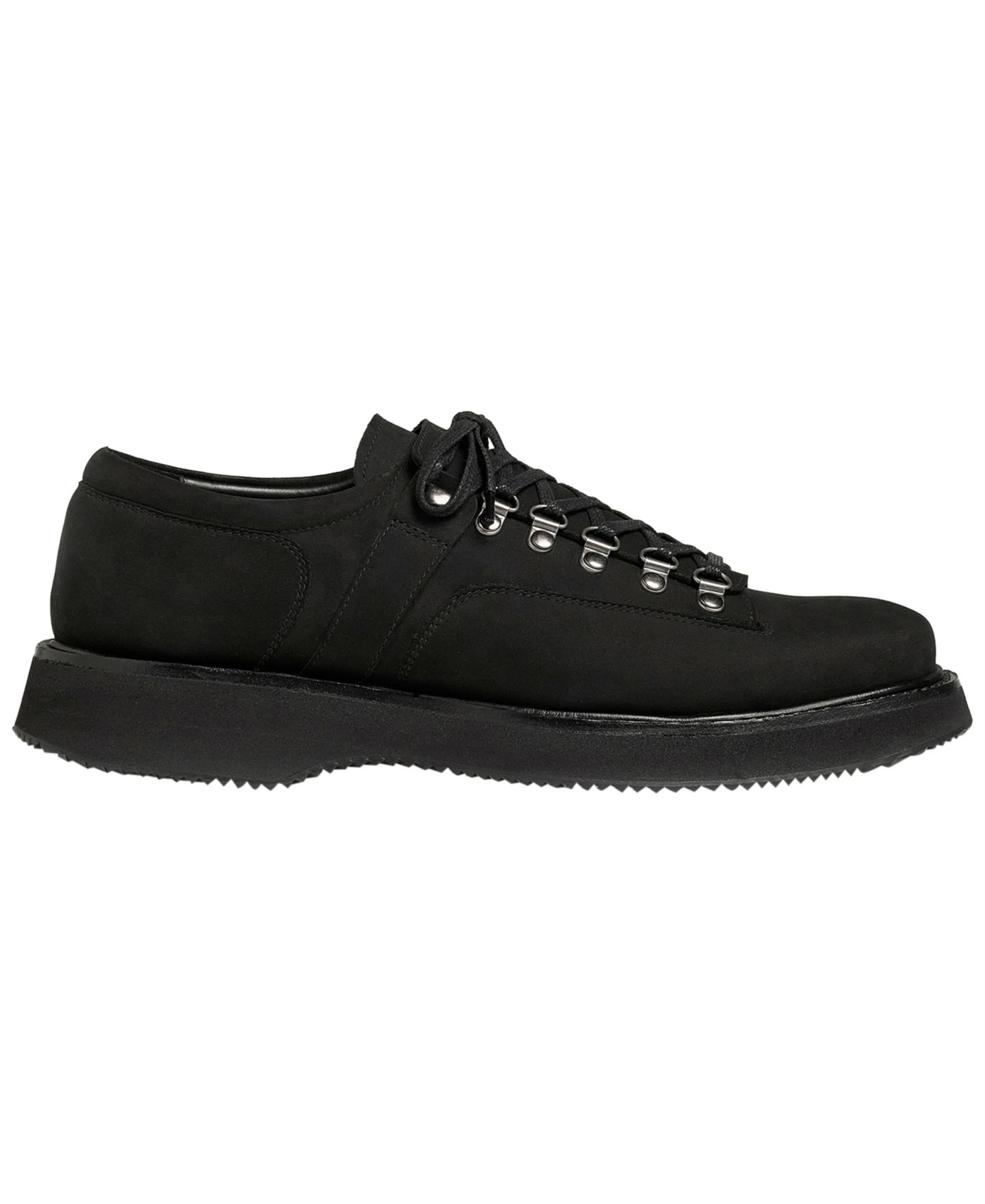 Мужские ботинки Anthony Veer Cortina Nubuck Leather Hiker Low, цвет: Карбоновый чёрный нубуковый кожаный — фото 2