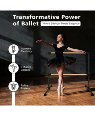 Solid Wood Ballet Barre With Adjustable Range For Dance Practice