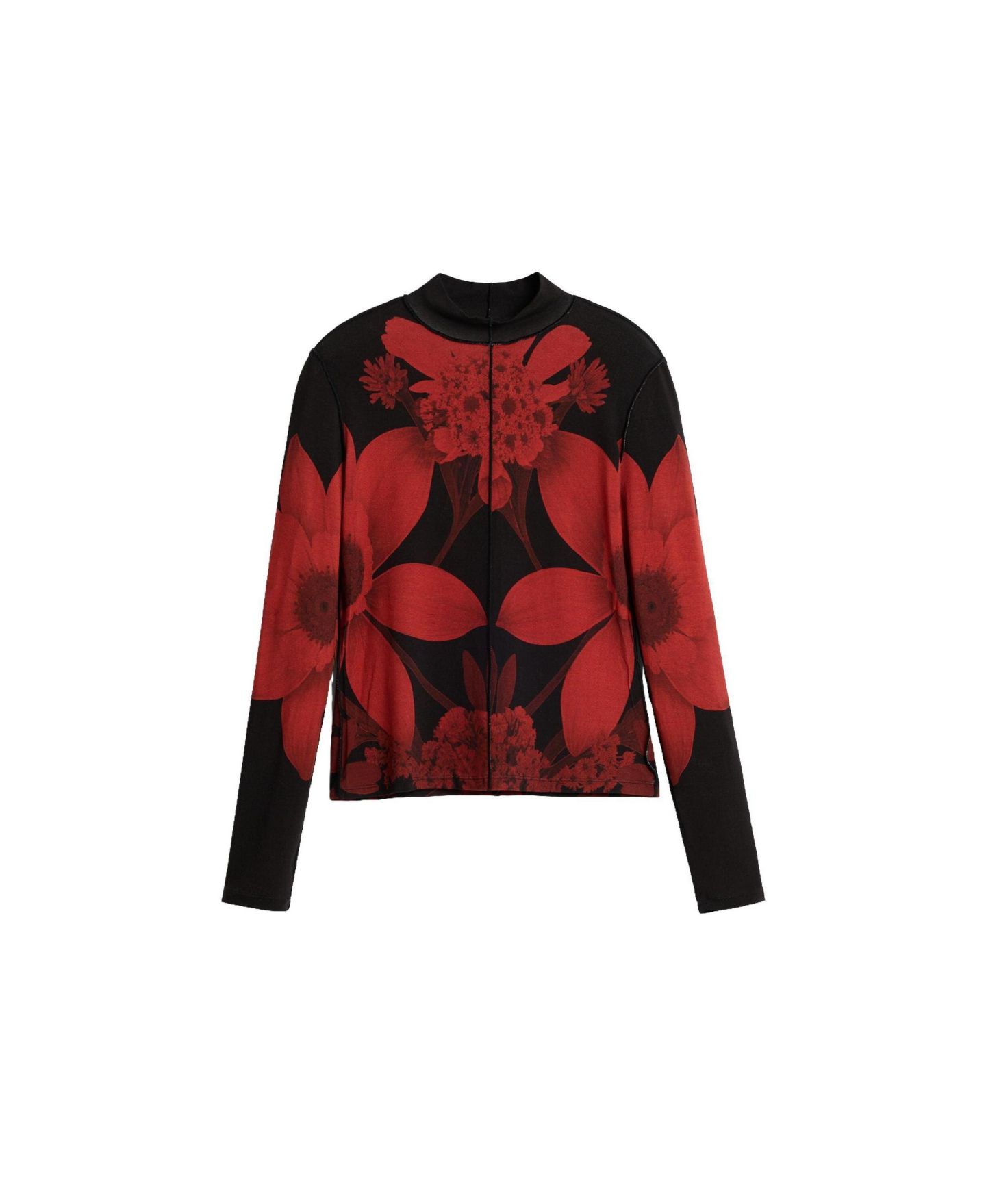 Женская футболка Desigual Printed knit, цвет: Чёрный — фото 6