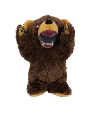 Angry Animals Bear, Durable Plush Squeaky Dog Toy