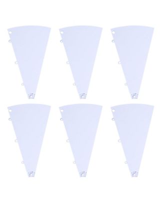 6 Pcs Prize Wheel Panels Dry Erase White for 24" Modular Prize Wheel