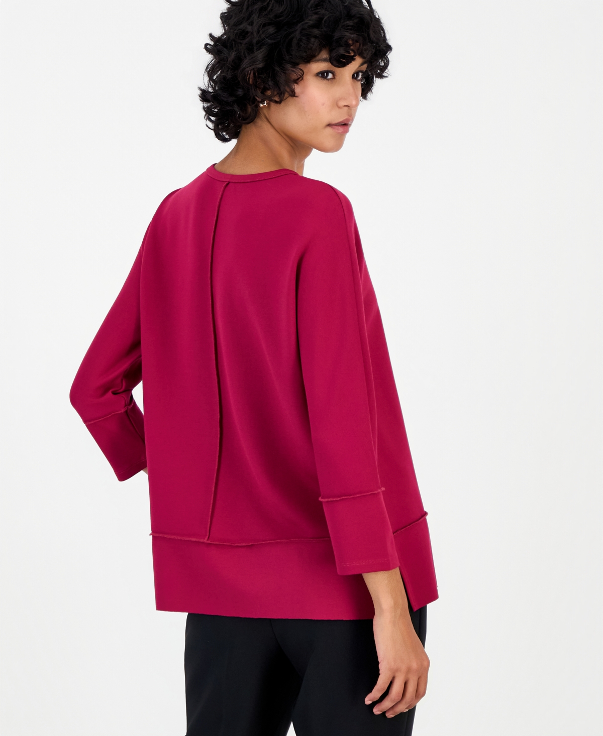 Jones New York Petite Serenity Dolman 3/4-Sleeve Tunic