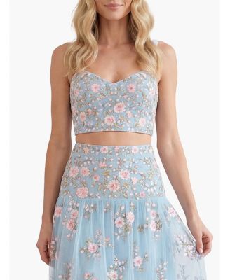 Women's Eden Rose Sweetheart Crop Top