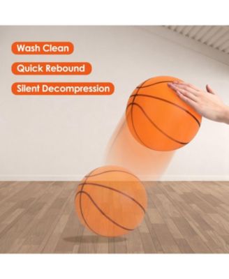 Silent Basketball Foam Bouncing Silent Basketball Uncoated High Density Foam Ball Indoor Low Noise Training Ball
