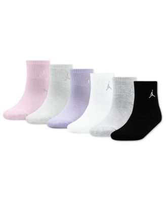 Girls' 7-11 Ankle Socks, 6-Pack
