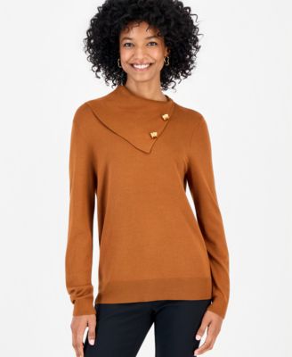 Women's Long-Sleeve Cowl Neck Sweater