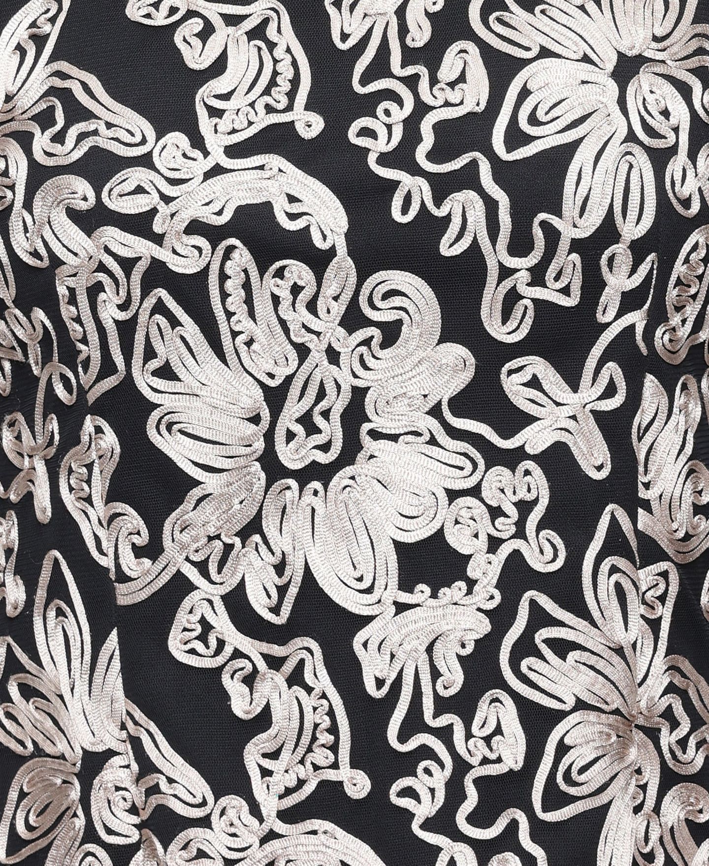 Женский топ Alex Evenings Soutache Trim Embellished Top, цвет: Чёрный — фото 3