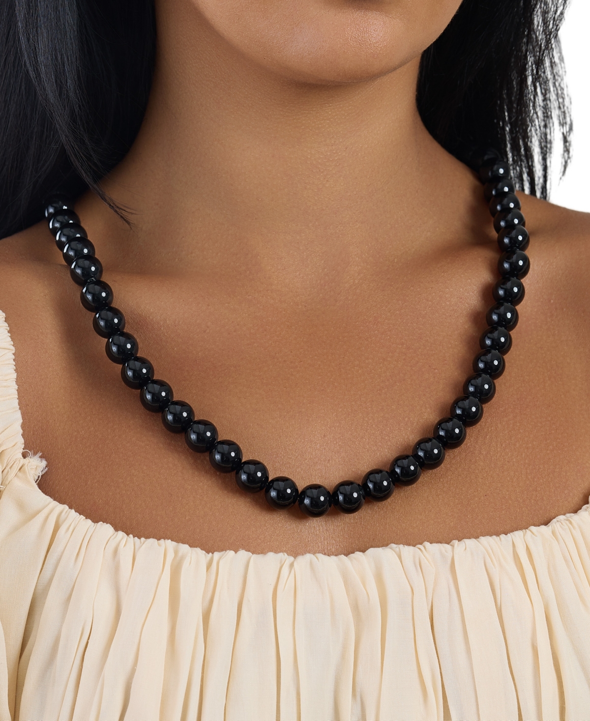 Macy's Sterling Silver-Plated Color Beaded Necklace