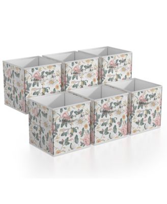 6 Pack 11 Inch Foldable Storage Cubes with Handle- for Organizing Home