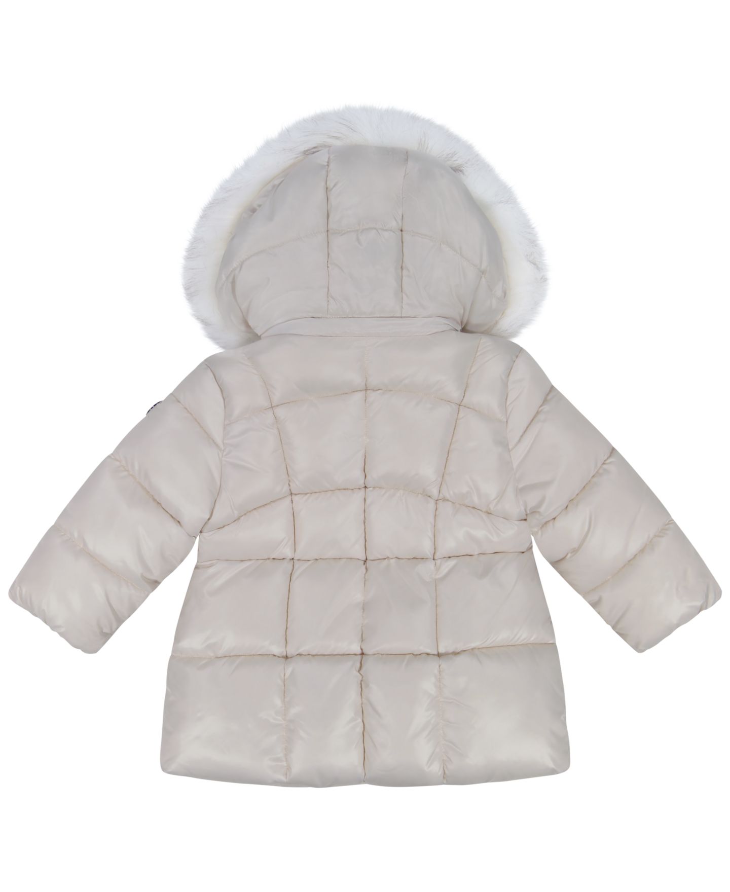 Куртка Michael Kors Baby Girls' Long-Sleeve Stadium Puffer, цвет: Светлый бежевый — фото 2