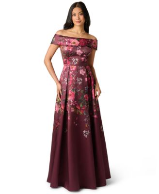 Women's Off-the-Shoulder Printed Dress