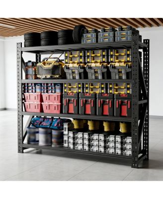 Heavy Duty Adjustable Metal Garage Shelving Unit, 6000LBS Capacity