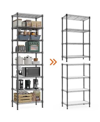 8-Tier 2000 lbs Heavy Duty Metal Wire Storage Shelving Unit