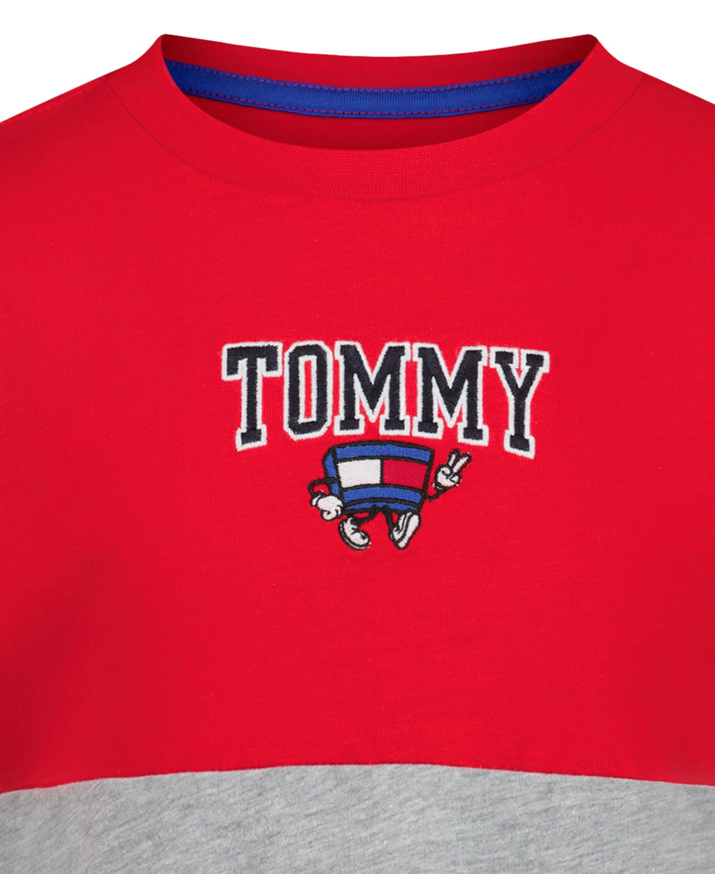 Футболка Tommy Hilfiger Mascot Color-Blocked Short-Sleeve для мальчиков, цвет: Красный — фото 8