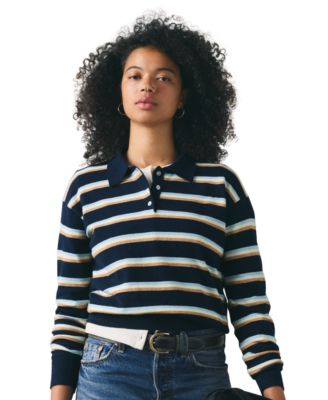 Premium Women's Long-Sleeve Polo Sweater