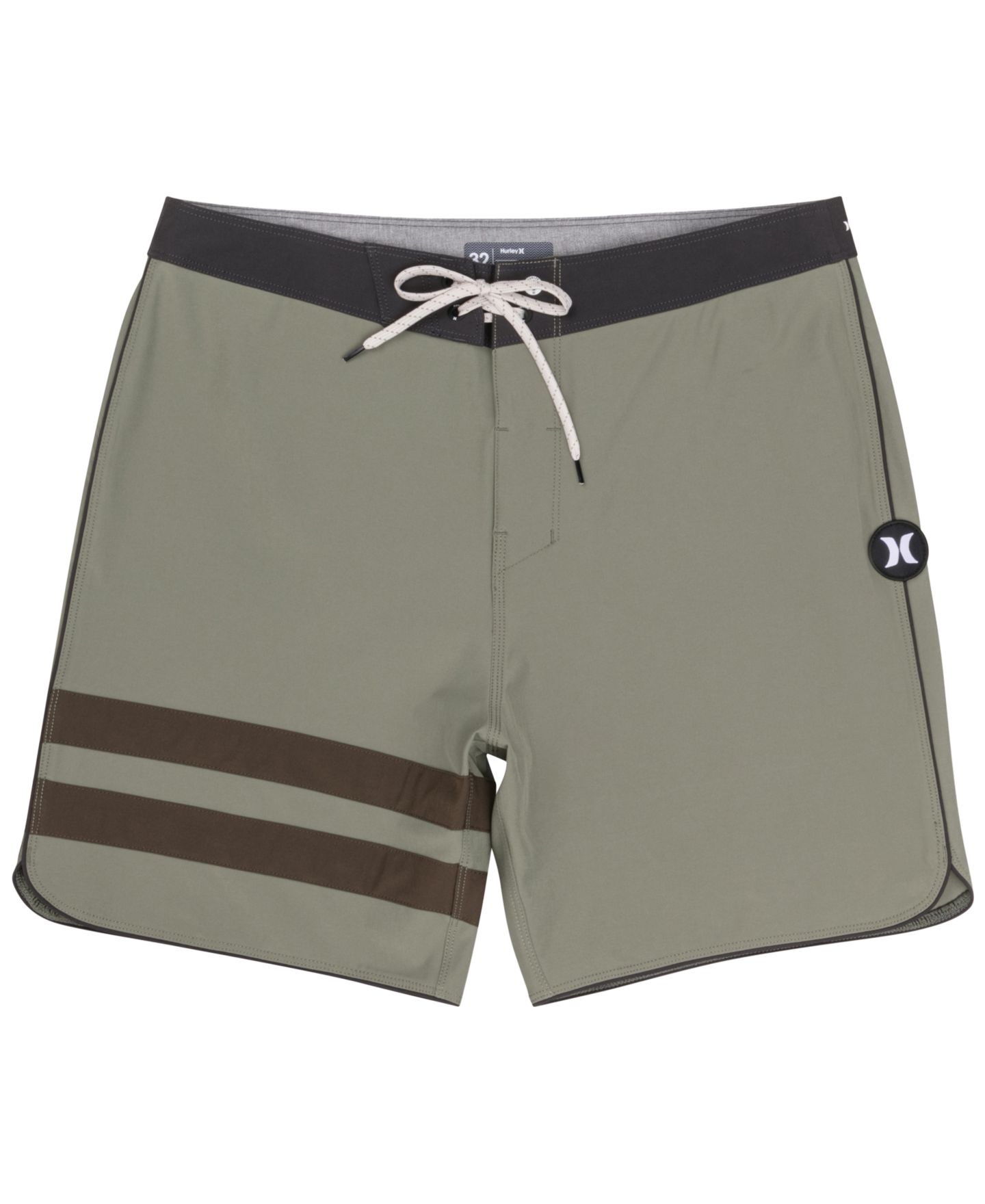 Пляжные шорты Inseam для мужчин — Hurley, цвет: Армейский — фото 6