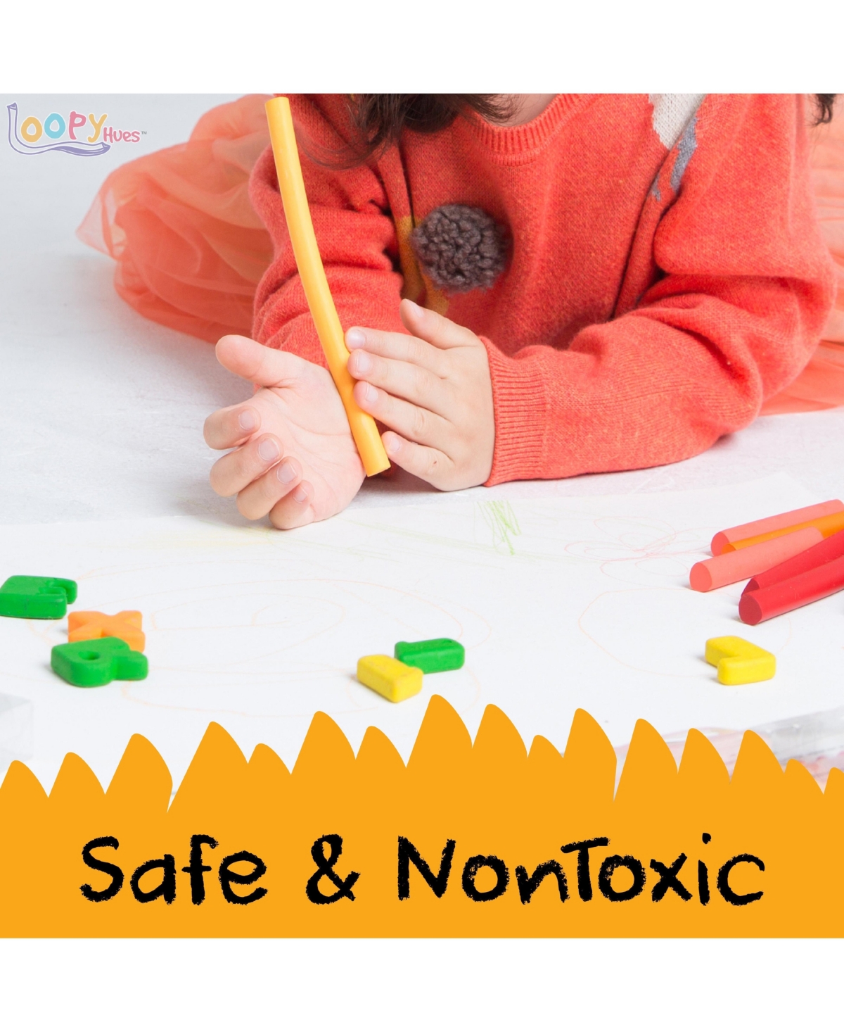 Loopy Hues Bendable and 3D Shaped Crayons