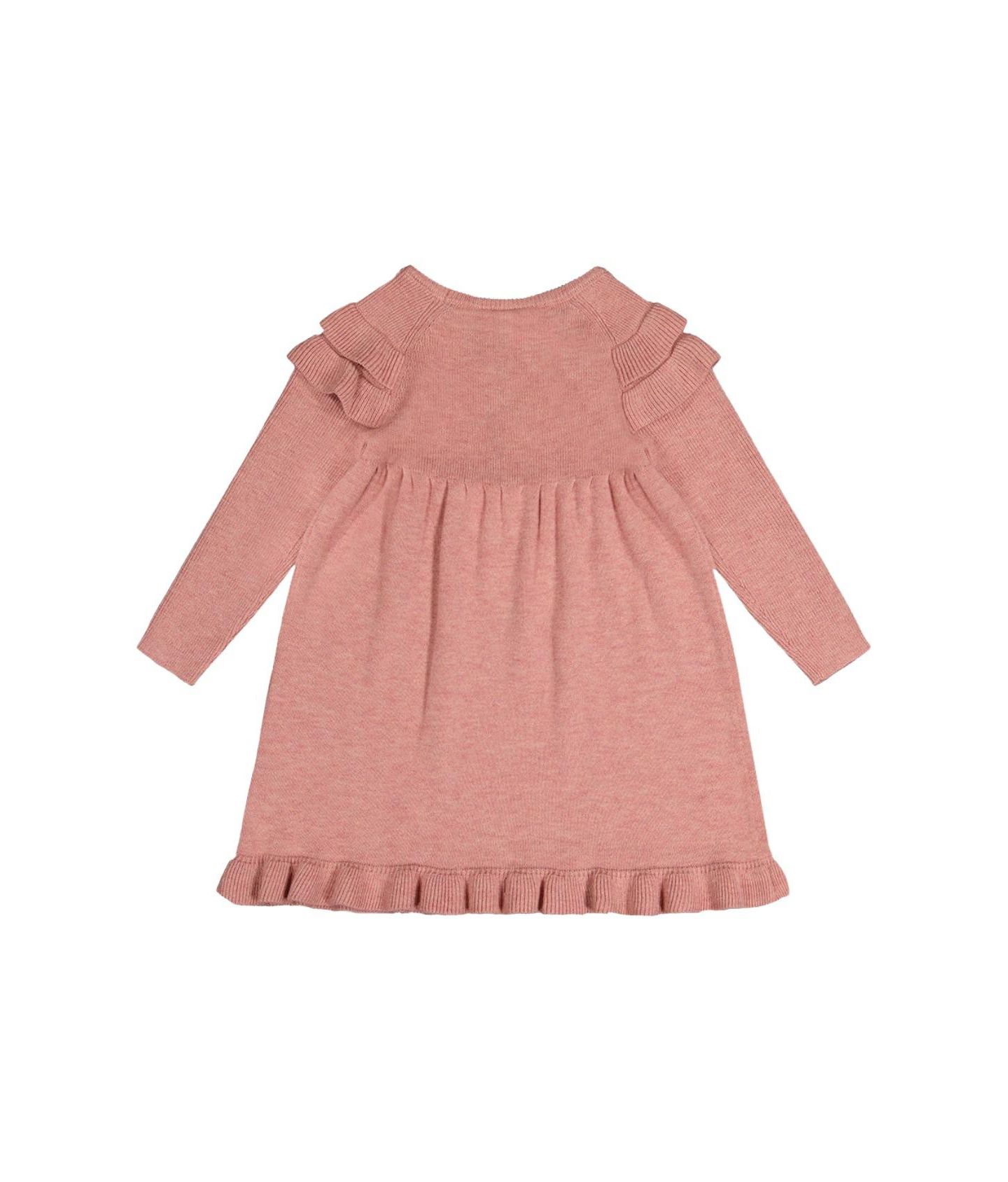 Платье Deux par Deux Knitted Dress для девочек, цвет: Розовый — фото 7