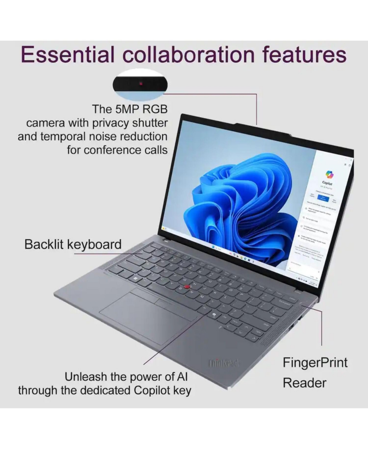 Lenovo ThinkPad T14 14" Traditional Laptop Intel Core Ultra 7 64GB Ram Intel Graphics 2TB Ssd Storage Windows 11 Pro 60Hz