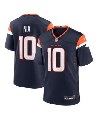 Men's Bo Nix Navy Denver Broncos Alternate Game Jersey