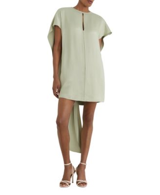 Women's Alice Cape-Detail Keyhole Neckline Mini Dress