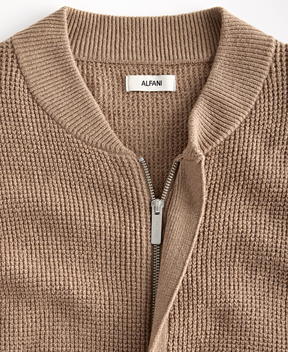 Alfani Men's Textured Zip Bomber Sweater, Macy's Exclusive