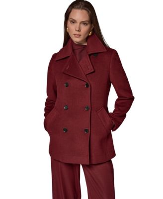 Women's Short Double Breasted Wool Coat