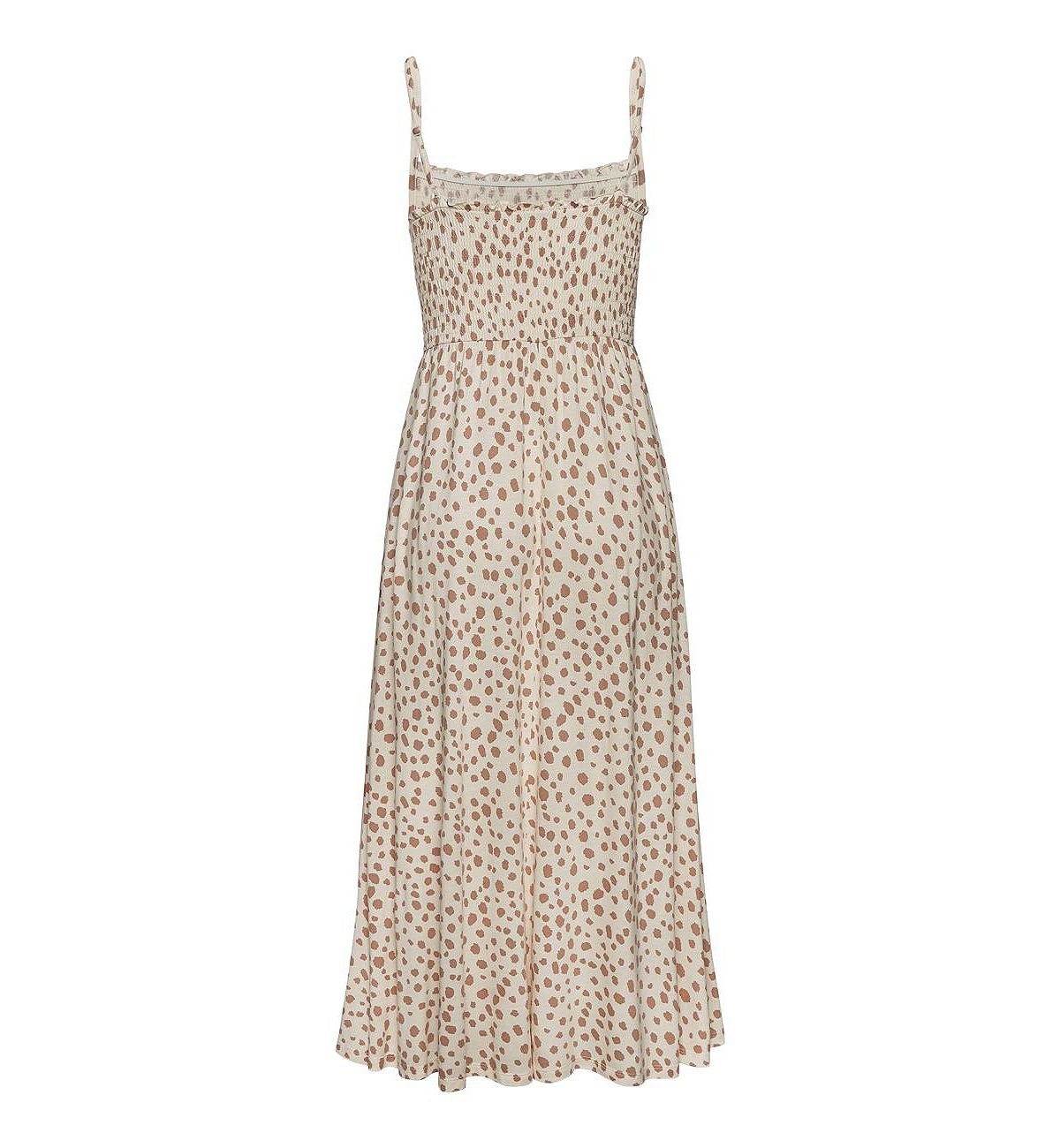 LASCANA Women's Smocked Dot Print Dress view 4 — MAYCSS fashion products
