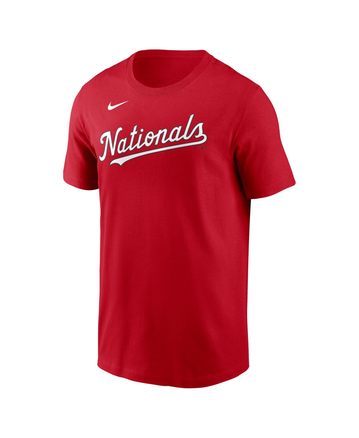 Мужская футболка Nike James Wood Red Washington Nationals Name & Number — фото 2