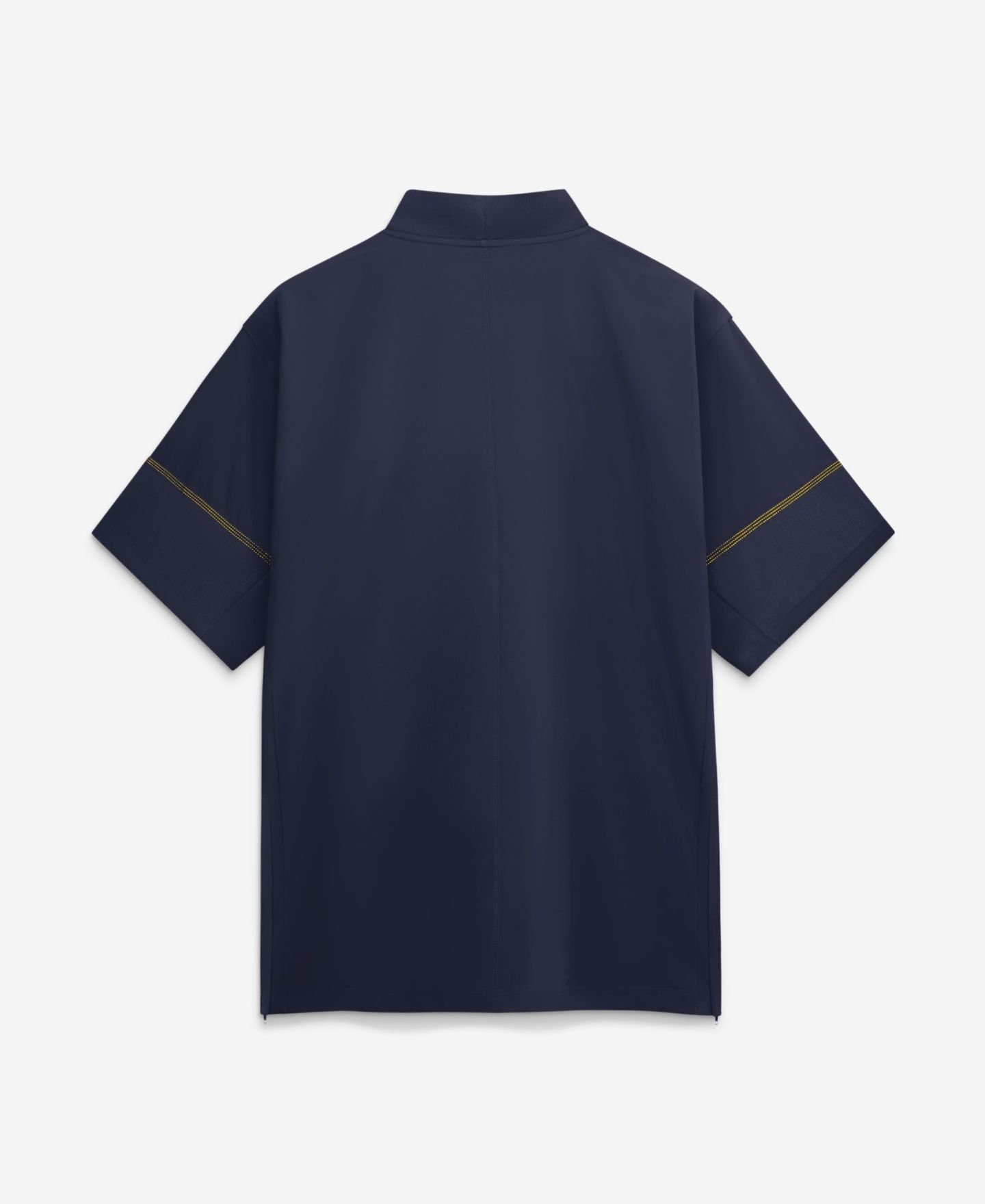 Мужская рубашка Jordan Navy Michigan Wolverines 2026 Sideline Short Sleeve Quarter-Zip Coach — фото 2