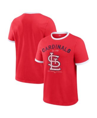 Men's Red St. Louis Cardinals Washed Ringer T-Shirt