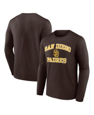 Men's Brown San Diego Padres Heart & Soul Long Sleeve T-Shirt